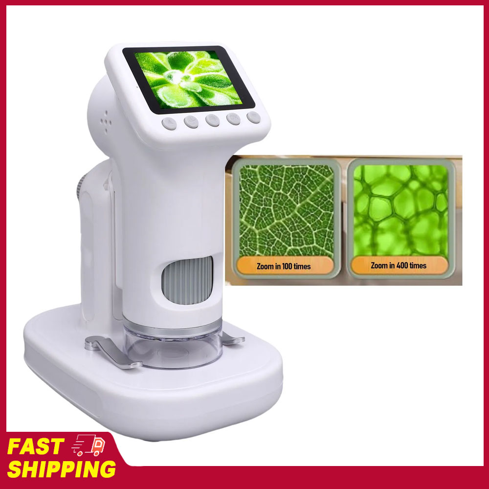 Microscope Kids Science - Microscopio Digital Portátil de Bolsillo 1600X,