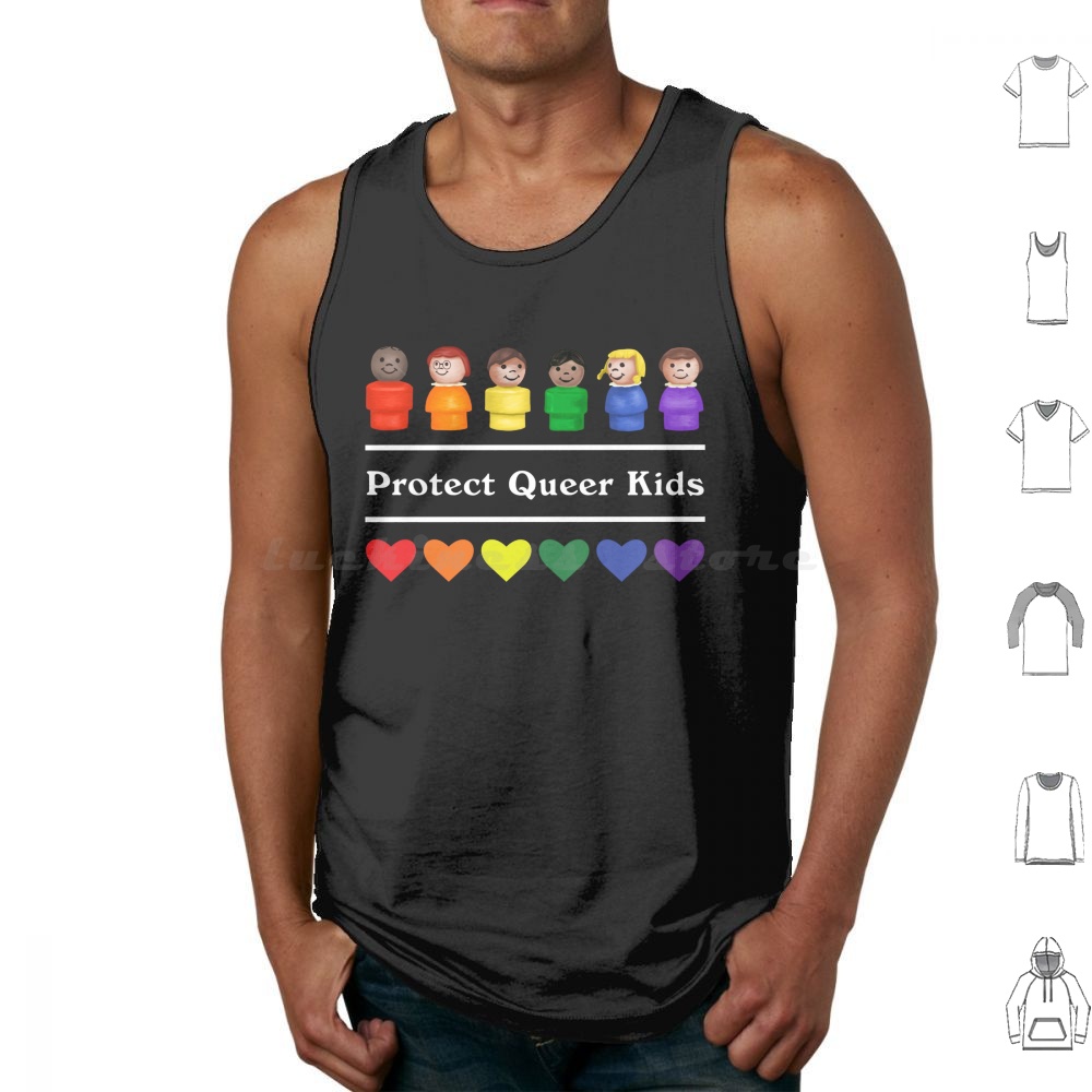 Kids Toys Little People - Protect Queer-camisetas sin mangas para niños,