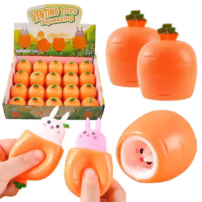Kids Toys Unique - Juguete Antiestrés de Zanahoria con Forma