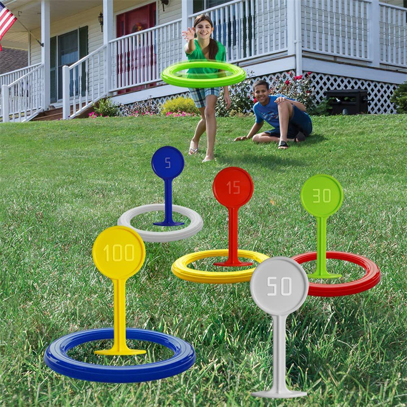 Kids Yard Toys - Juego de lanzamiento de aros de
