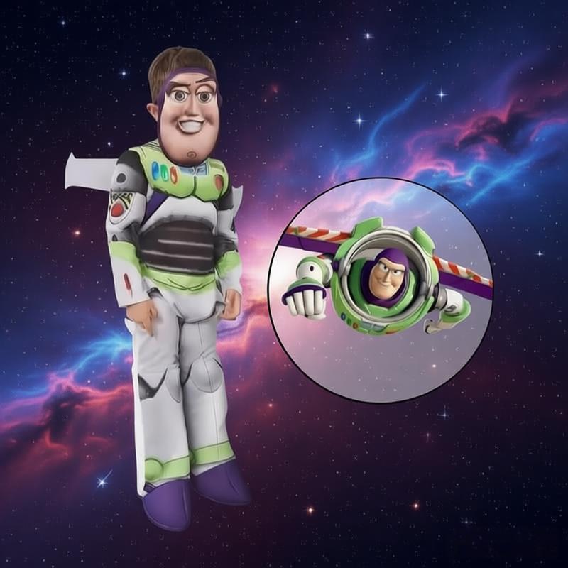 Kids Toys Movie - Disfraz de Buzz Lightyear para niños,