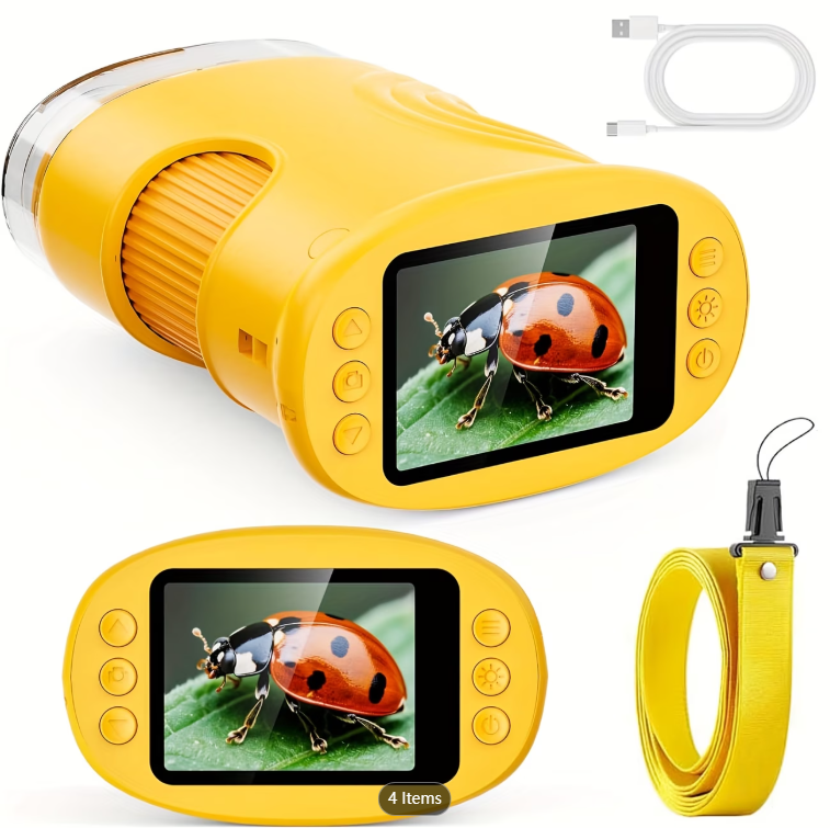 Microscope Kids Science - Microscopio de Bolsillo 1000X para Niños