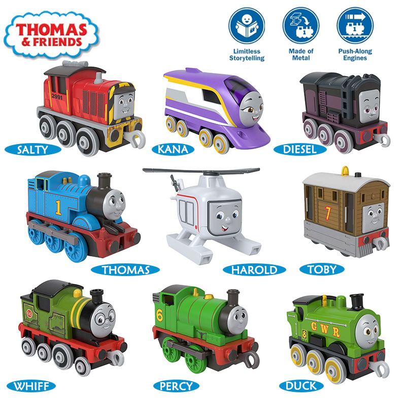 Kids Toys Play Thomas And Friends - Tren de juguete de metal fundido