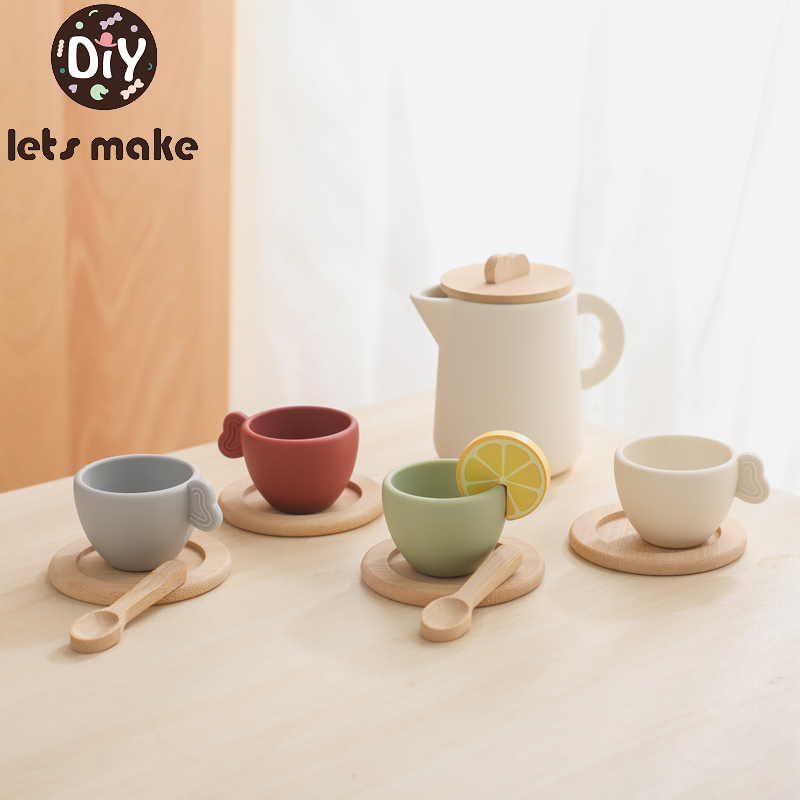 Kids Toys Kitchen - Juego de tetera y tetera Montessori