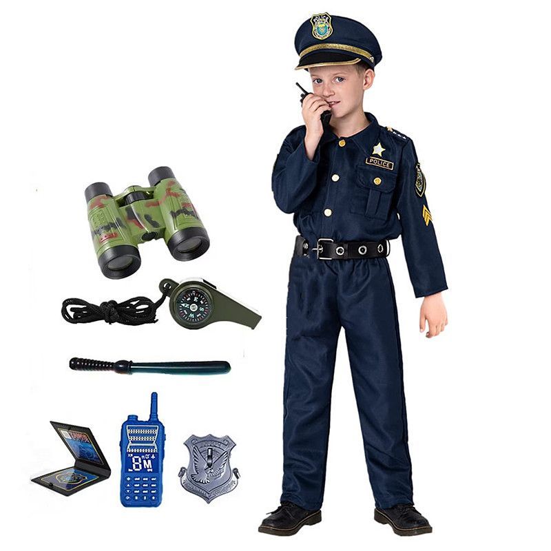 Kids Toys Supplier - Disfraz de oficial de policía americano
