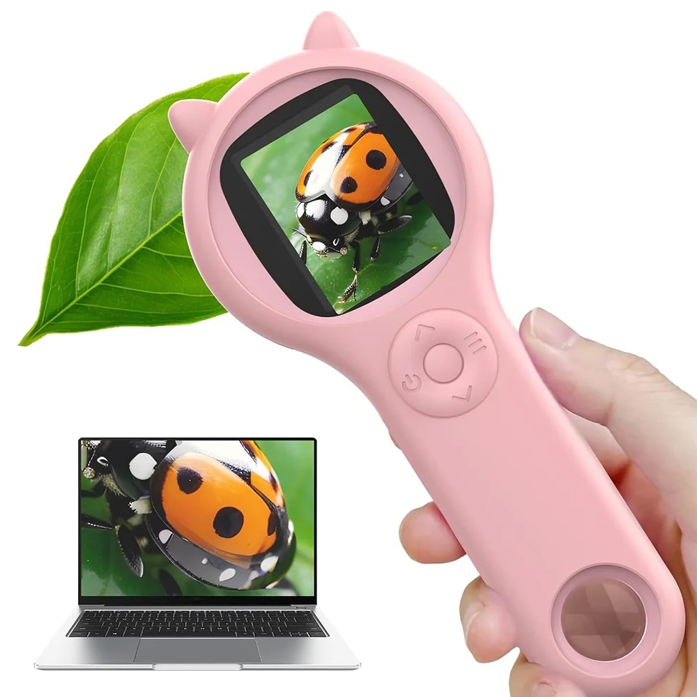 Microscope Kids Science - Microscopio portátil para niños, microscopio Digital