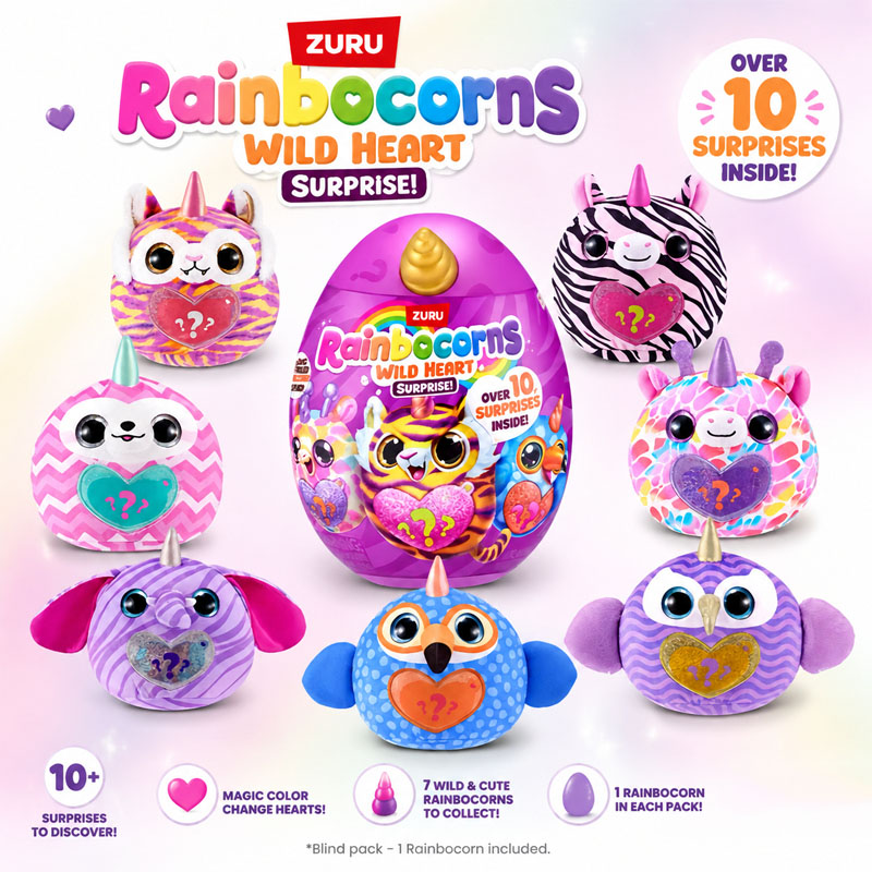 Kids Toys Kitchen - ZURU Rainocorns Wild Heart Surprise, Serie