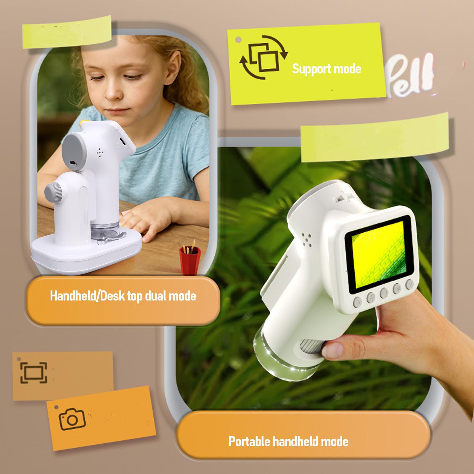 Microscopio Digital Portátil d - Microscope Kids Science reseña y precio
