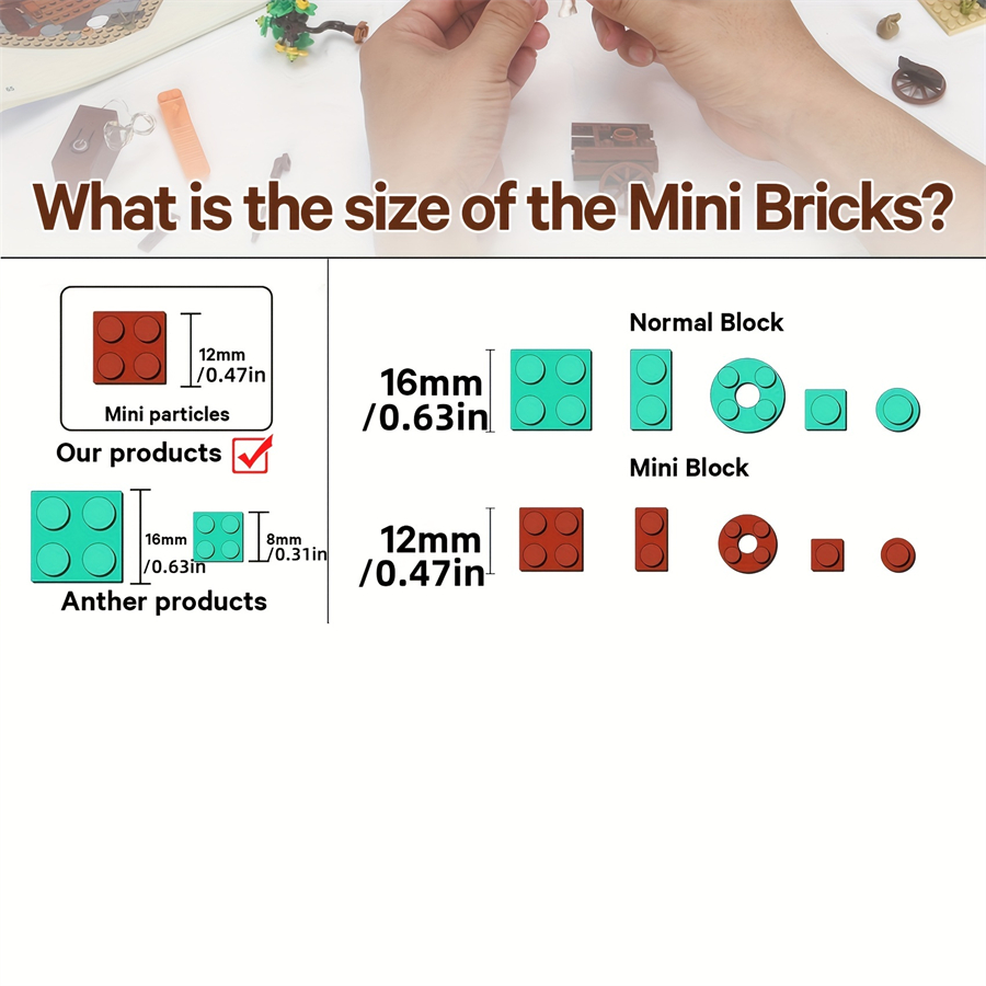 MINI ladrillos mercado europeo - Kids Toys Store reseña y precio
