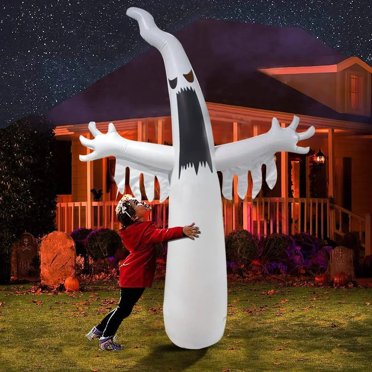 Fantasma aterrador inflable de - Kids Yard Toys reseña y precio