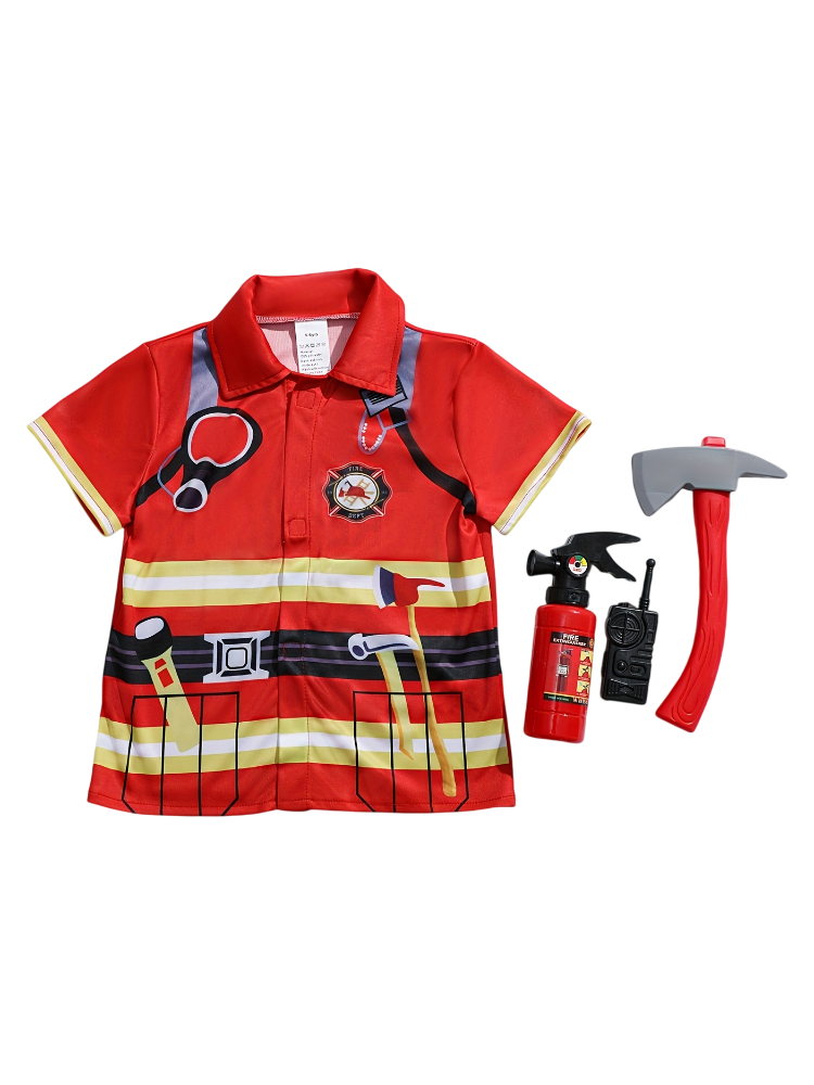 Camiseta de Estilo Bombero par - Kids Toys Supplier reseña y precio