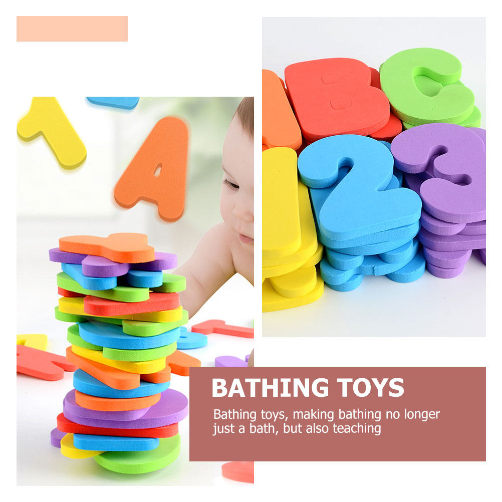 1 Set de Alfabeto y Números de - Bath Letter Number Foam reseña y precio