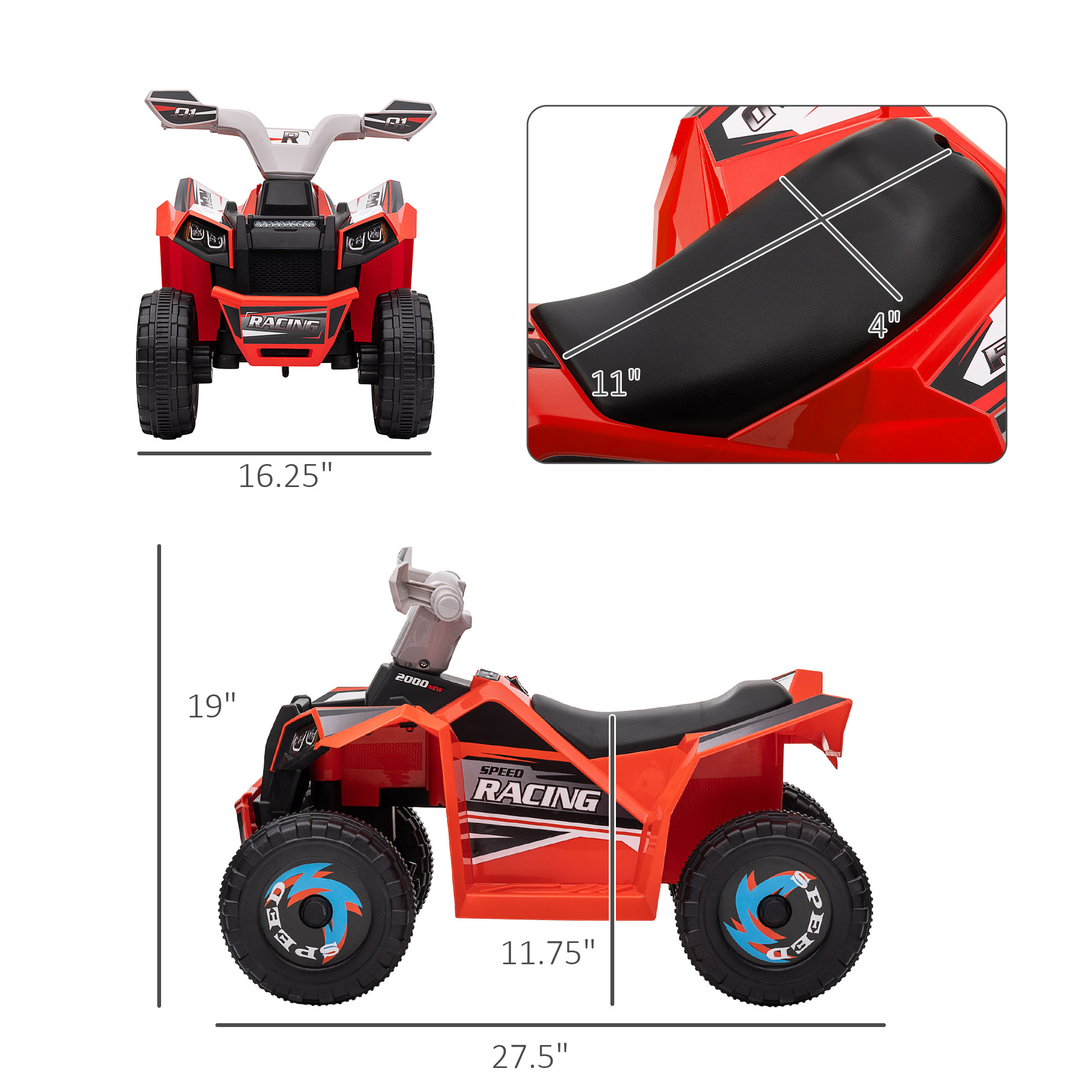 Auto de Juguete de 6V para Niñ - Kids Yard Toys reseña y precio