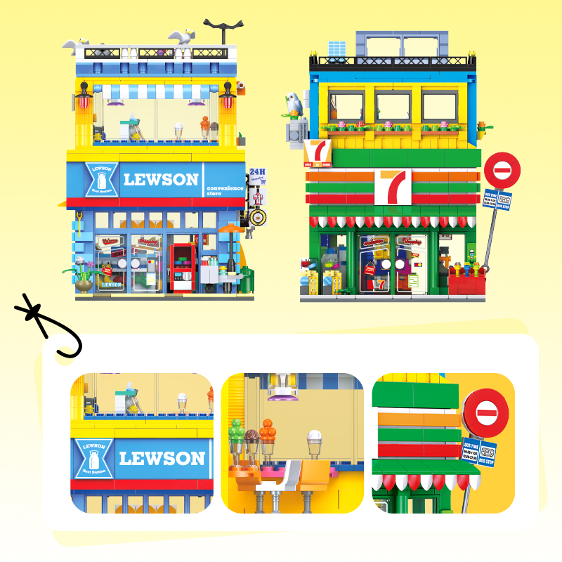 1263+ Piezas, Tienda de Conven - Kids Toys Store reseña y precio
