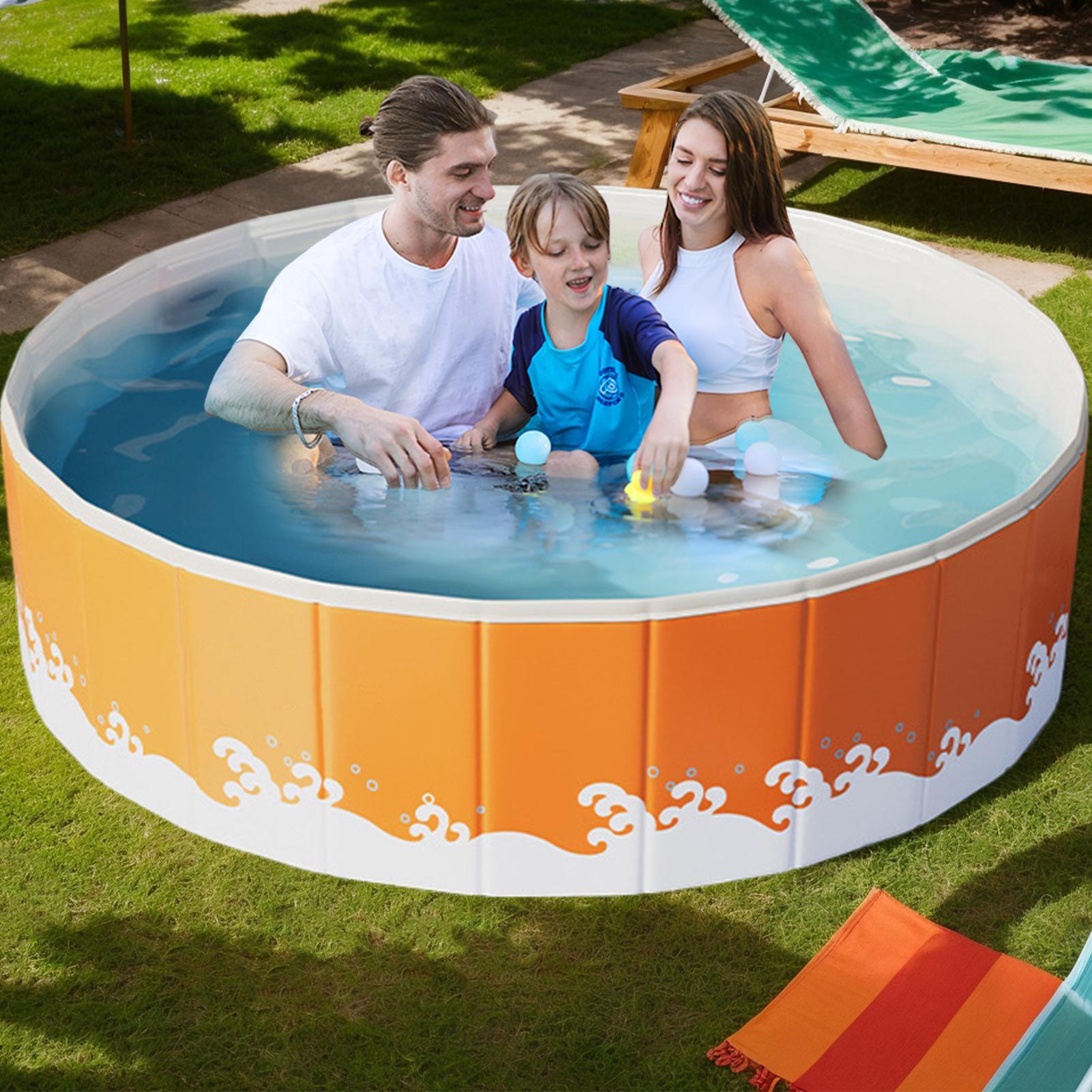 Piscina plegable portátil resi - Kids Yard Toys reseña y precio