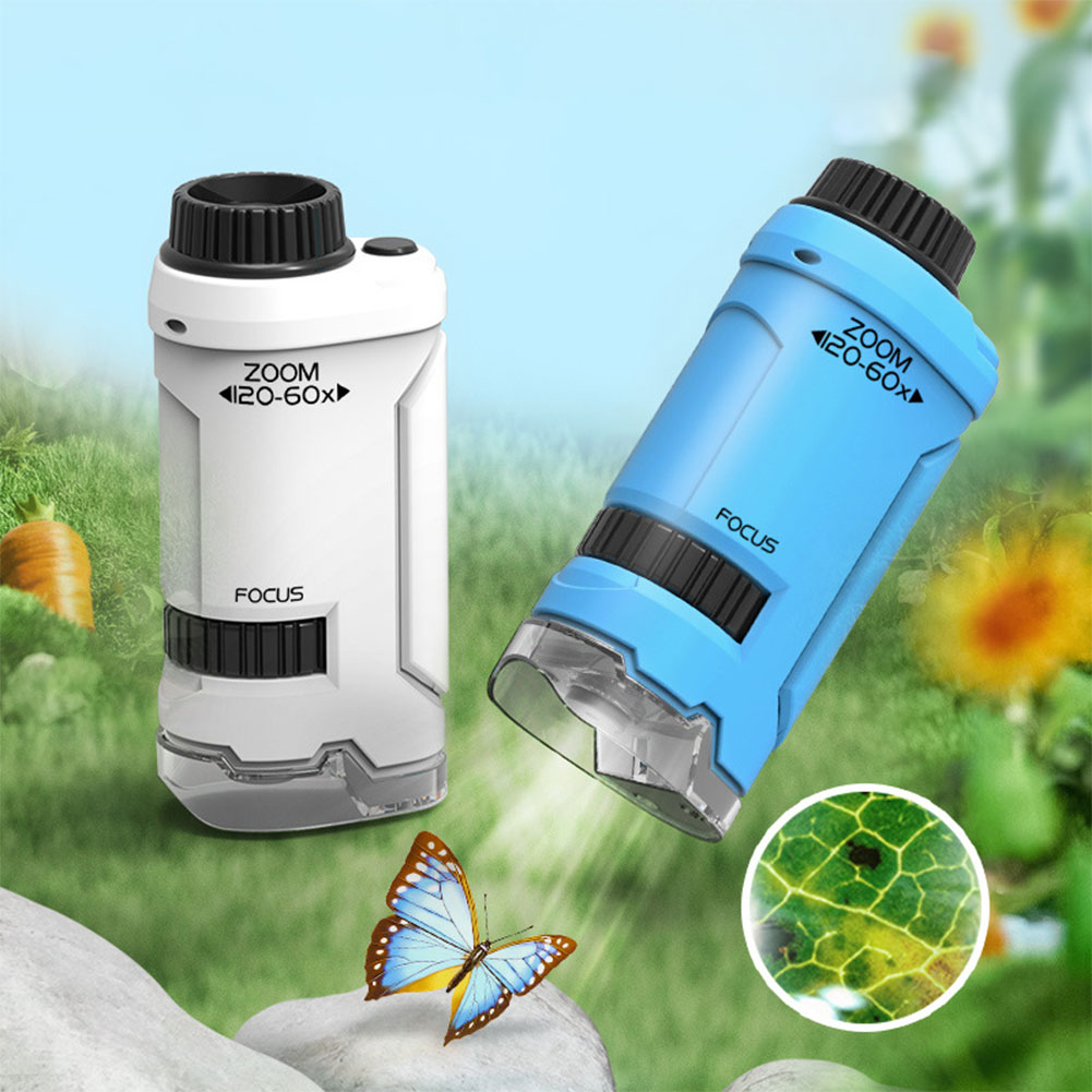 Nuevo microscopio de mano 60x- - Microscope Kids Science reseña y precio