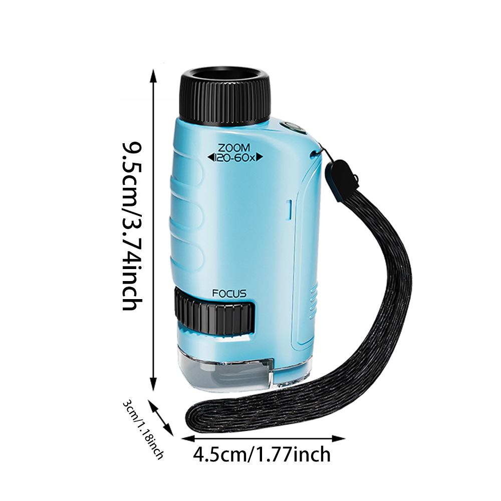 Microscopio portátil de mano d - Microscope Kids Science reseña y precio