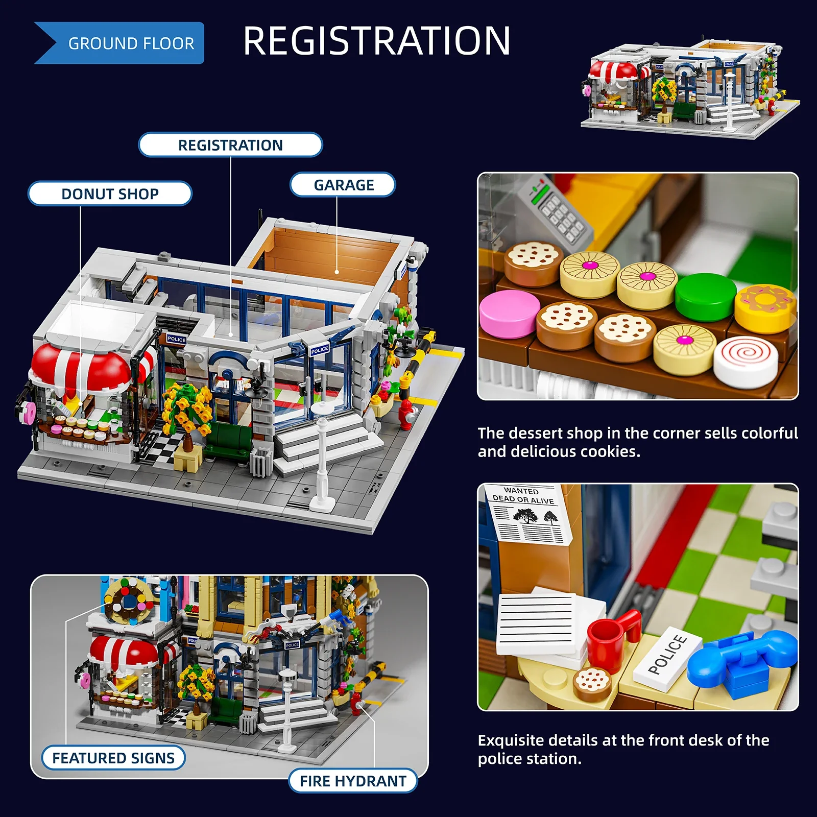 Estación Policía con 6 Figuras - Kids Toys Store reseña y precio