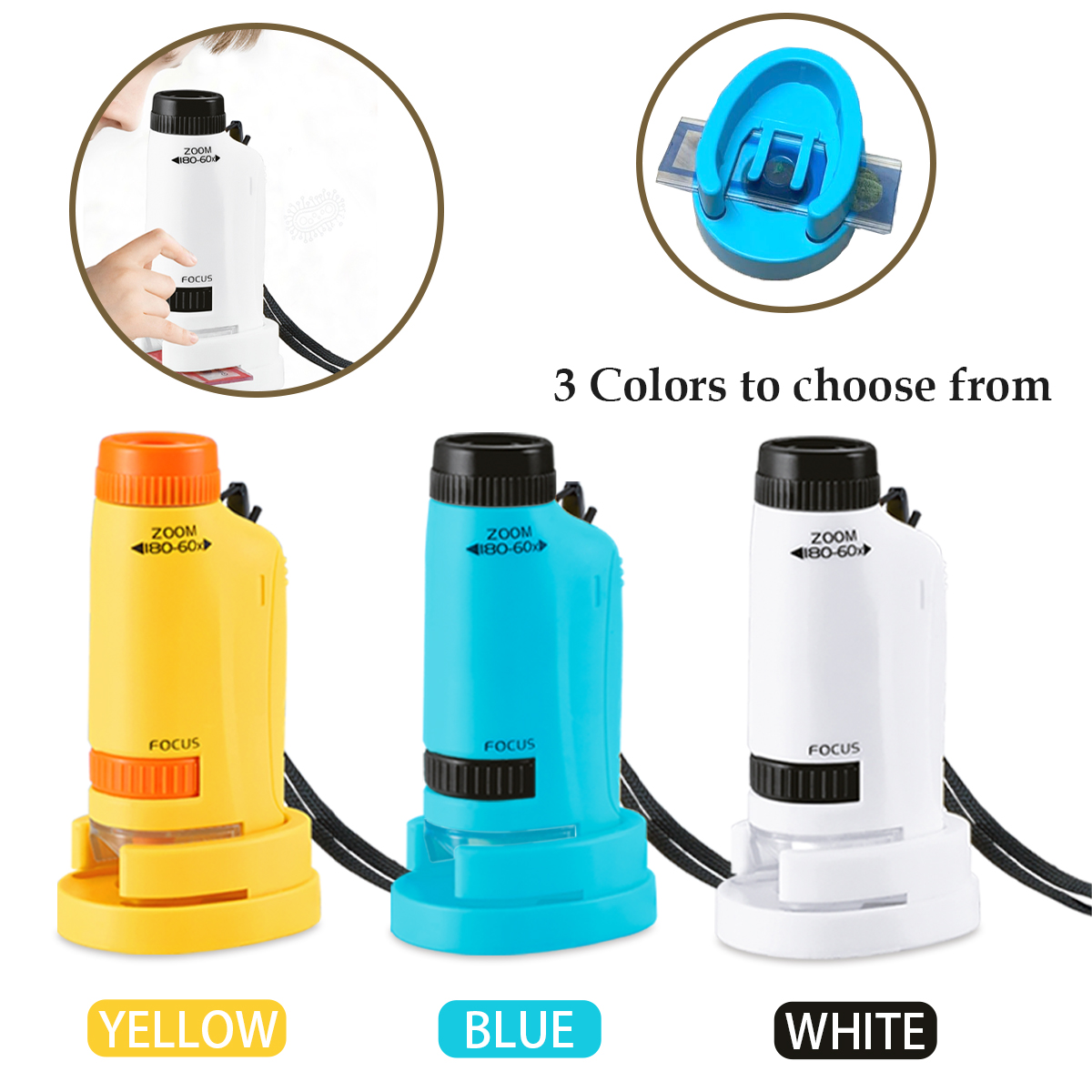 Mini kits de juguetes de mano  - Microscope Kids Science reseña y precio